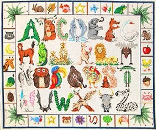 Patti Mann Needlepoint – Alphabet Animal Sampler