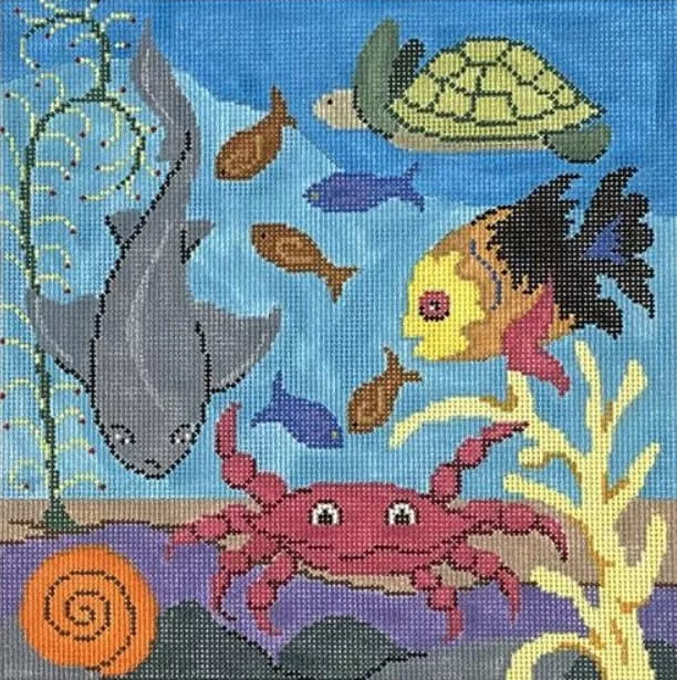 Patti Mann Needlepoint – Animals Ocean