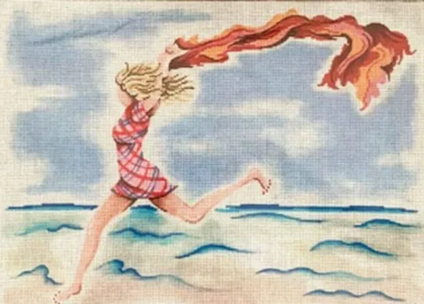 Patti Mann Needlepoint – Ann Kagi – Beach Runner