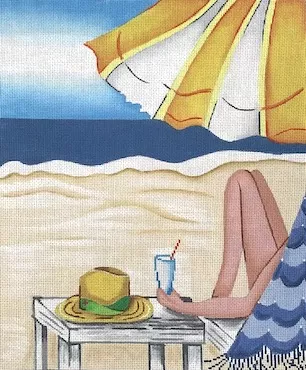 Patti Mann Needlepoint – Beach Umbrella