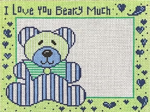 Patti Mann Needlepoint – Beary Much Blue