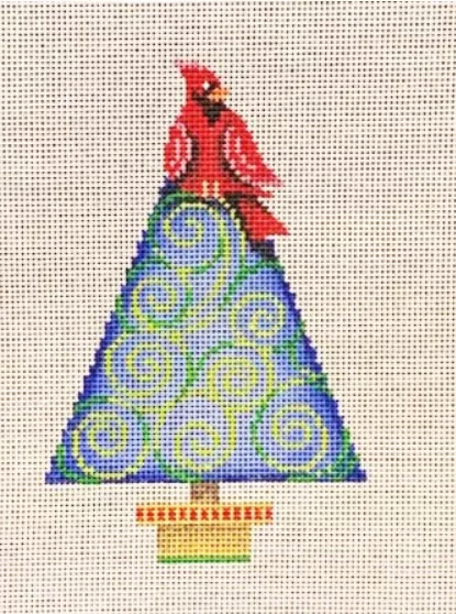 Patti Mann Needlepoint – Cardinal on Tree