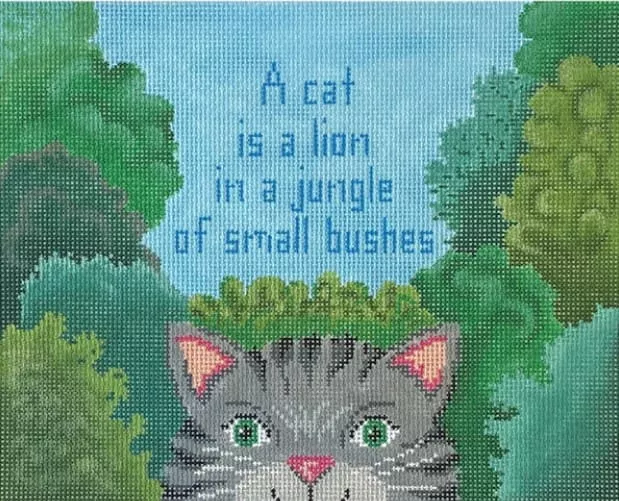 Patti Mann Needlepoint – A Cat is a Lion….