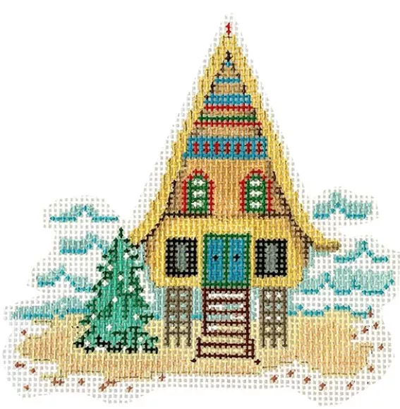 Patti Mann Needlepoint – Christmas A-Frame Ornament