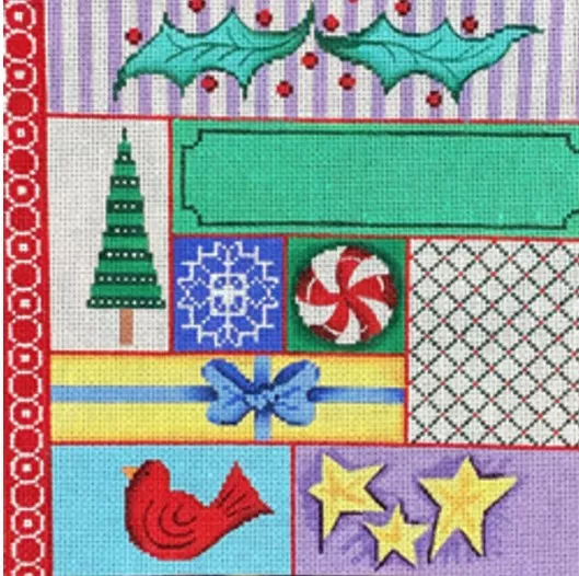 Patti Mann Needlepoint – Christmas Square
