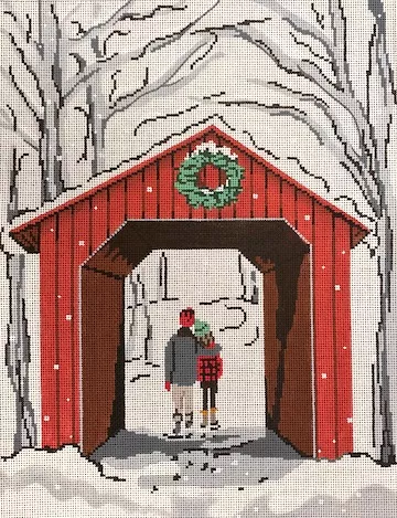 Patti Mann Needlepoint – Covered Bridge