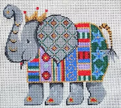 Patti Mann Needlepoint – Elephant Ornament