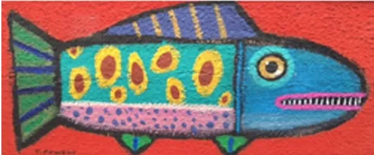 Patti Mann Needlepoint – Fish Facing Right
