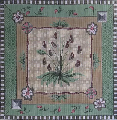 Patti Mann Needlepoint – Floral with Borders #1