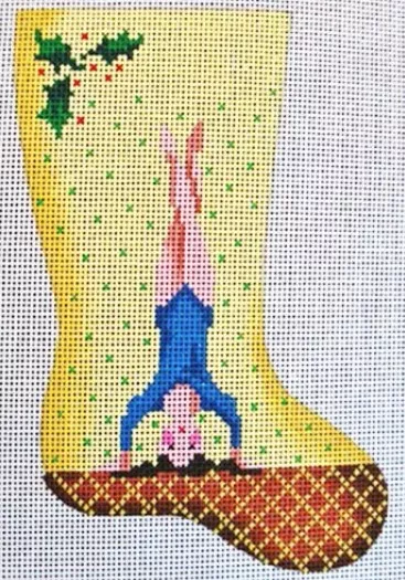 Patti Mann Needlepoint – Girl Acrobat Mini Sock