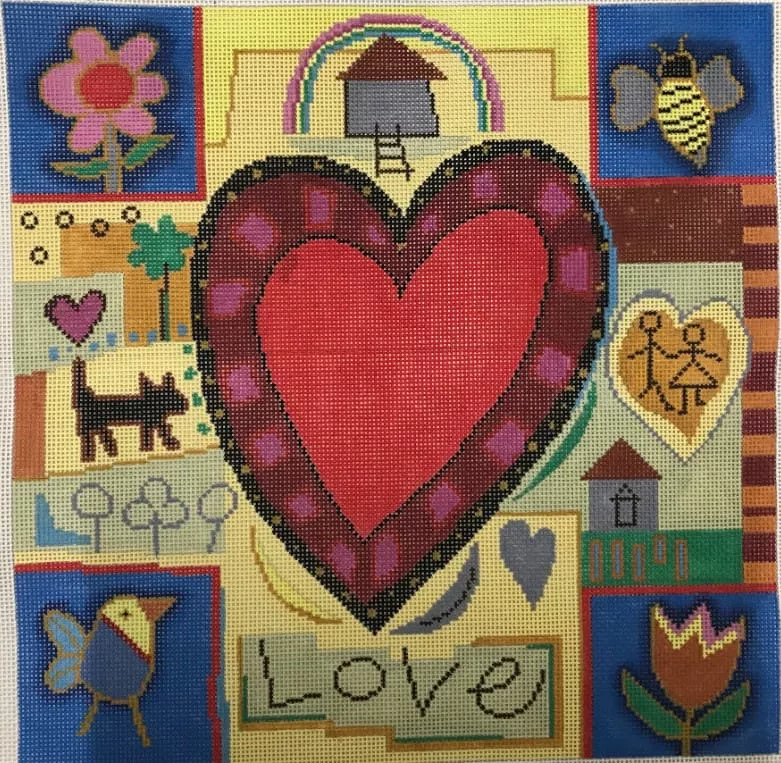 Patti Mann Needlepoint – Happy Heart