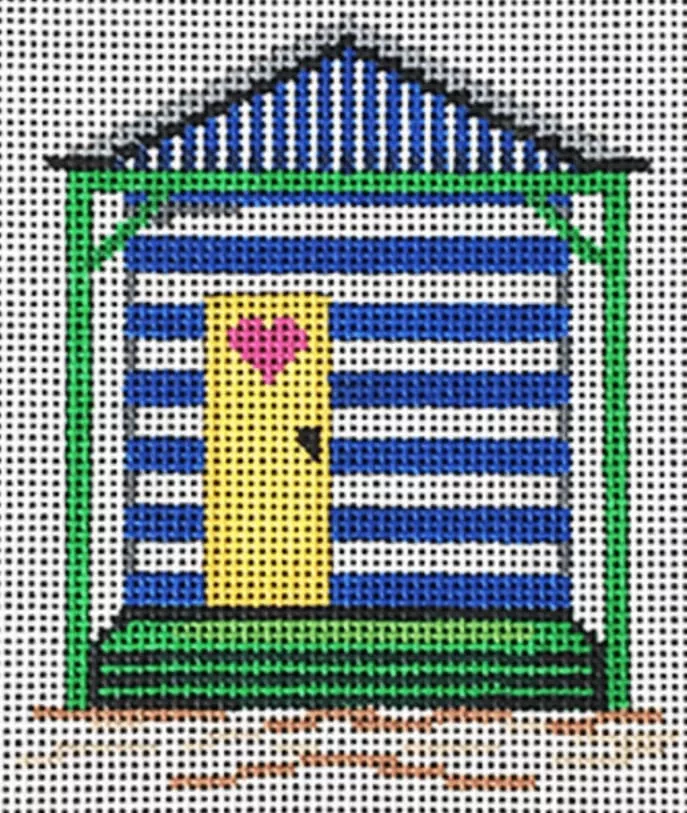 Patti Mann Needlepoint – Heart on Door Cabana
