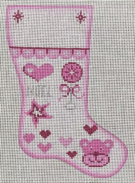 Patti Mann Needlepoint – Mini Sock Baby Girl