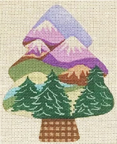 Patti Mann Needlepoint – Mountains Ornament