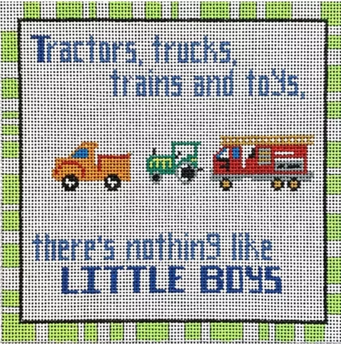 Patti Mann Needlepoint – Nothing Like Little Boys