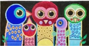 Patti Mann Needlepoint – Owl Group
