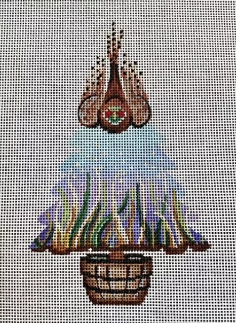 Patti Mann Needlepoint – Pheasant on Tree Ornament