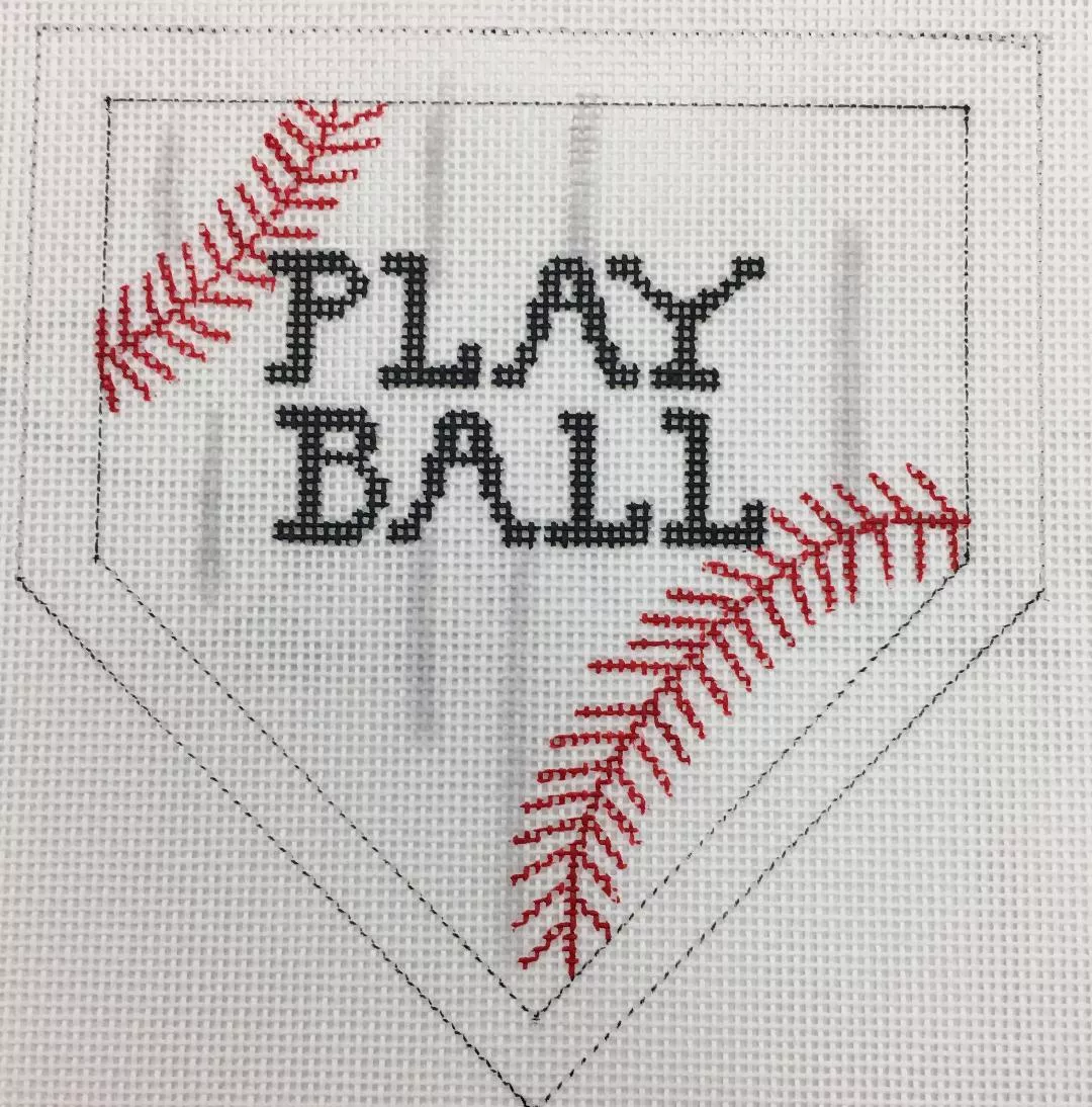 Patti Mann Needlepoint – Play Ball Ornament