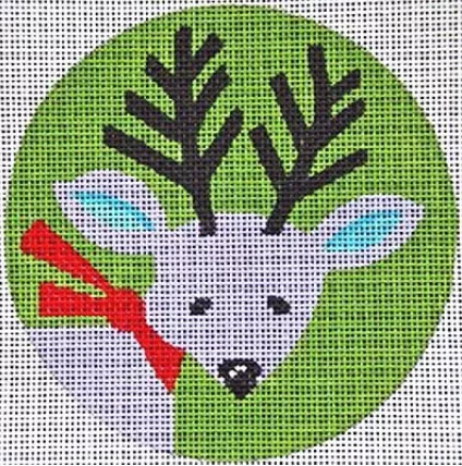 Patti Mann Needlepoint – Retro Reindeer Ornament