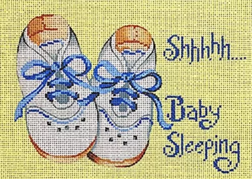 Patti Mann Needlepoint – Shhh…Boy’s Shoes