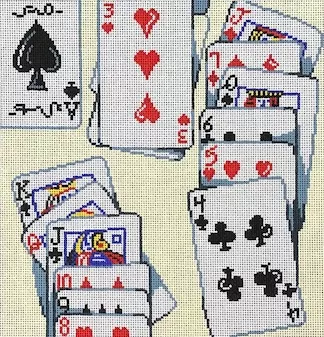 Patti Mann Needlepoint – Solitare Playing Cards