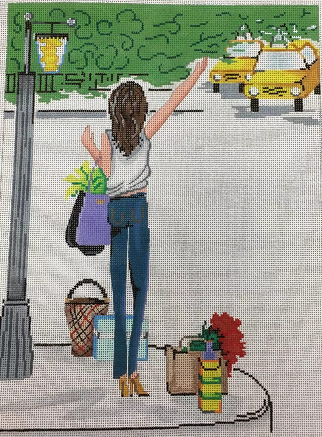 Patti Mann Needlepoint – Taxi
