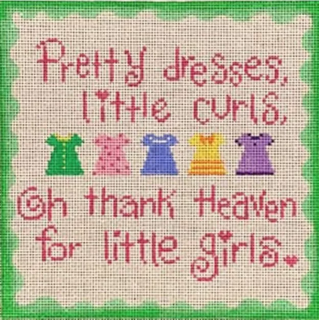 Patti Mann Needlepoint – Thank Heaven for Little Girls