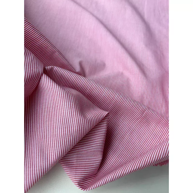 PC AMI 024 yarn dyed cotton stripes red/white