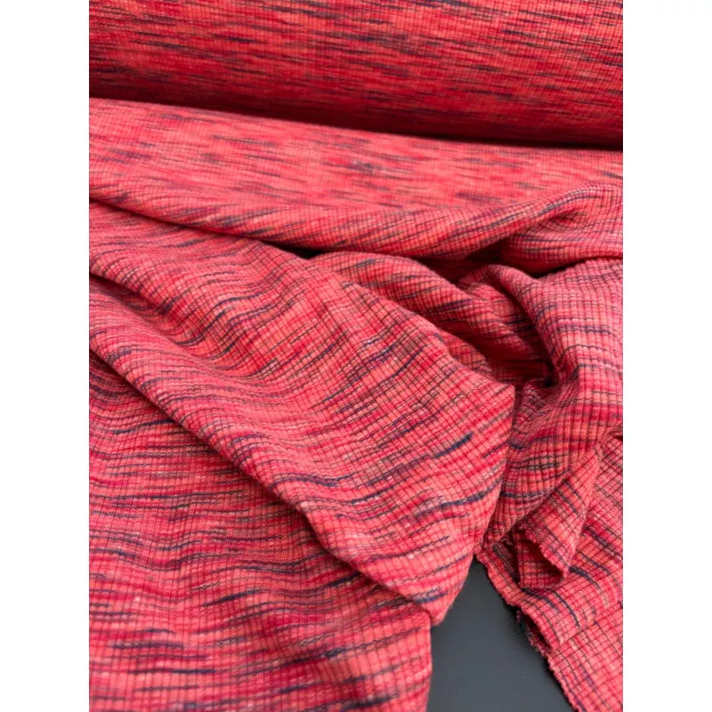 PC B.ROSE 004 heavy cotton rib space-dye red
