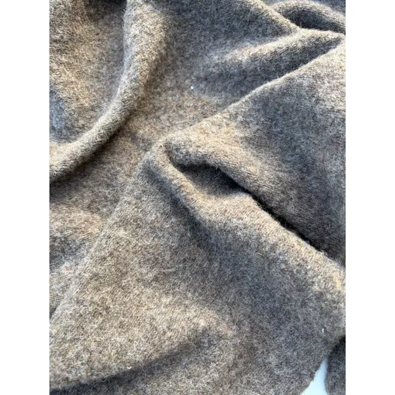 PC WOOL EDIT 005 brown mlange heavy wool jersey