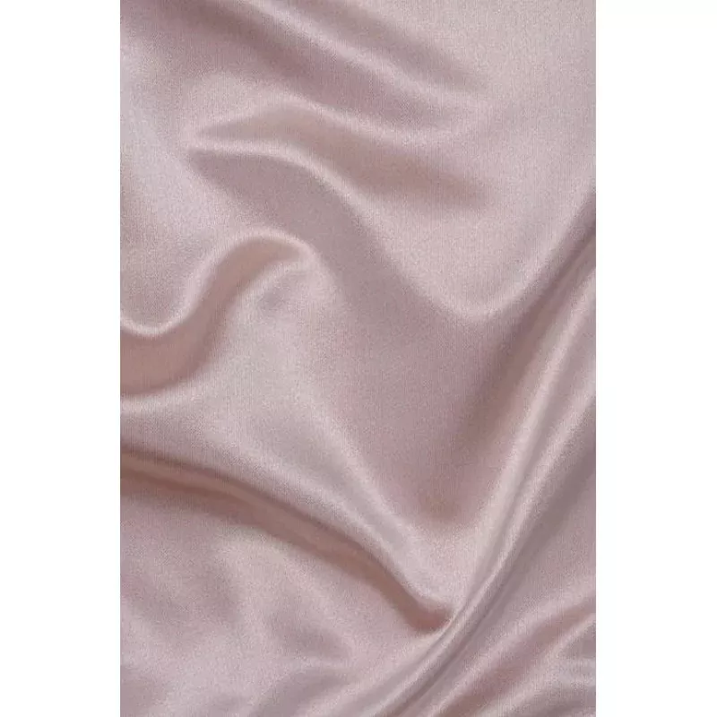Peachy Pink Silk Duchess Satin Fabric