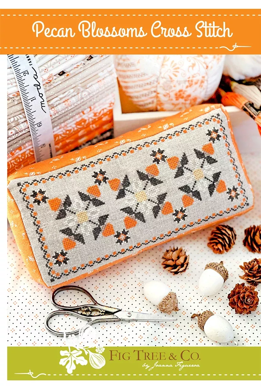 Pecan Blossoms Cross Stitch