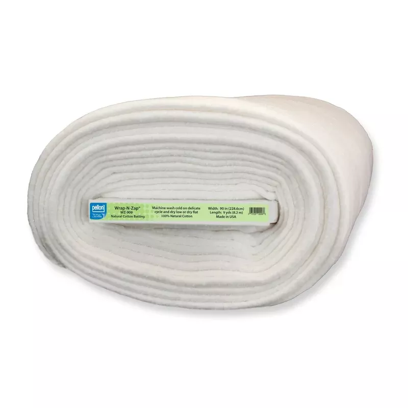 Pellon Wrap-N-Zap Microwaveable Cotton Batting 90″ x 9 yards