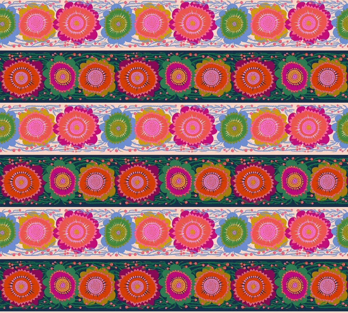 Perennial Borders Line Dance – Spunky fabric – AMT135-86C