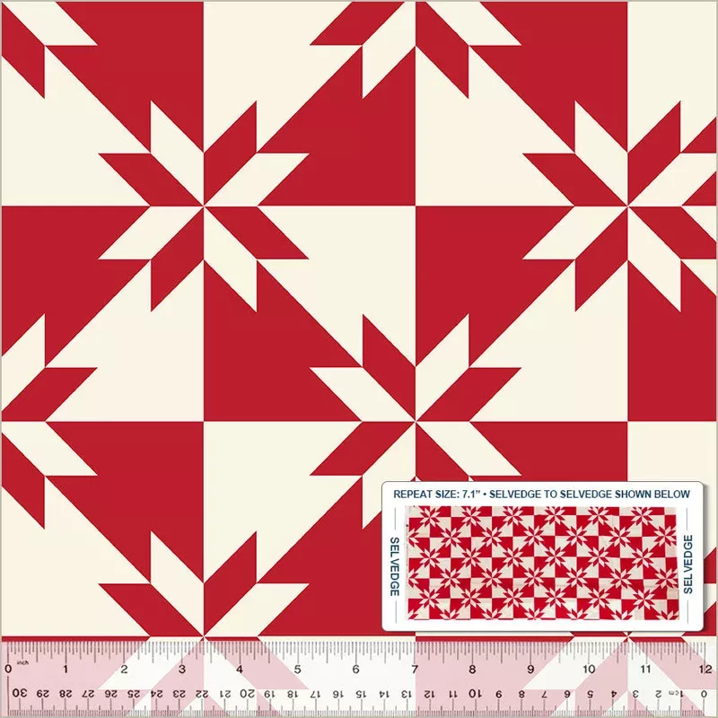 Perfect Points Whistler Studios 54226-2 Red Hunter’s Star High Density Cotton