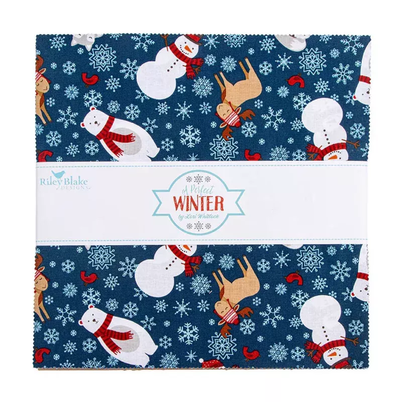 A Perfect Winter – Precut Quilting Cotton Fabric – 5″ Stacker