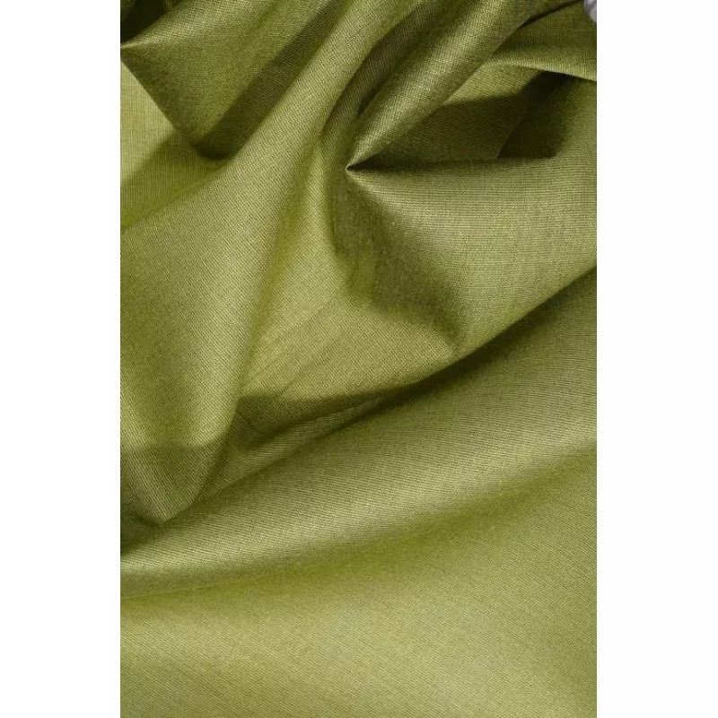 Peridot Green Cotton Silk Fabric