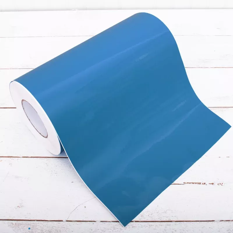 Permanent Vinyl Adhesive Bright Blue – Huge Roll – 12″ Wide X 55 Yd Roll
