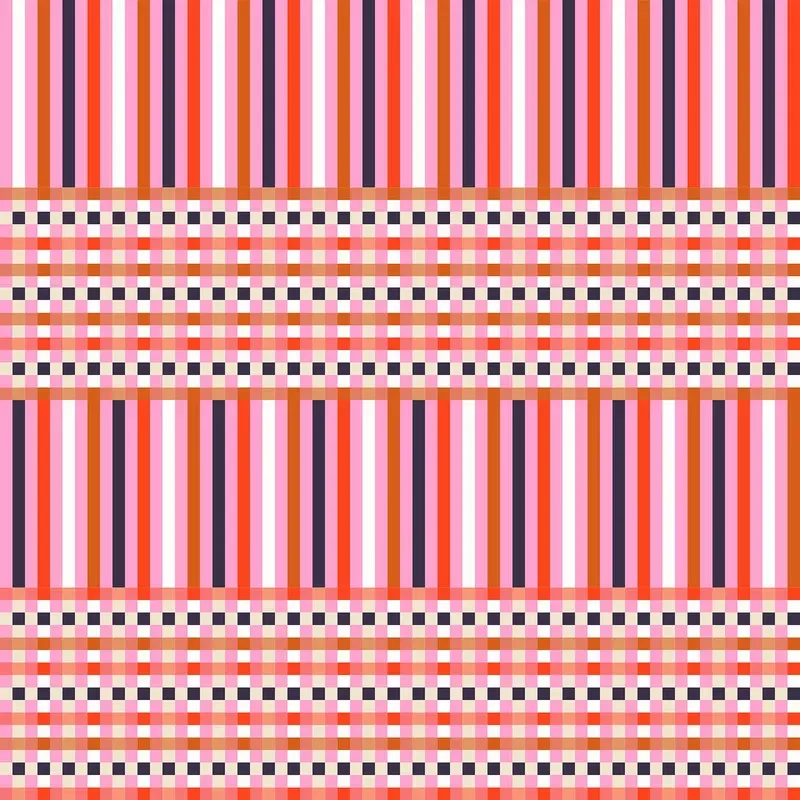 Petunia | Ruby Star Society | Gingham – Flamingo