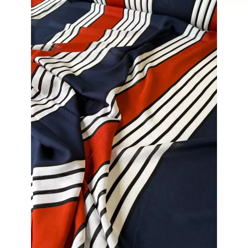 PHIL 001 viscose voile stripes