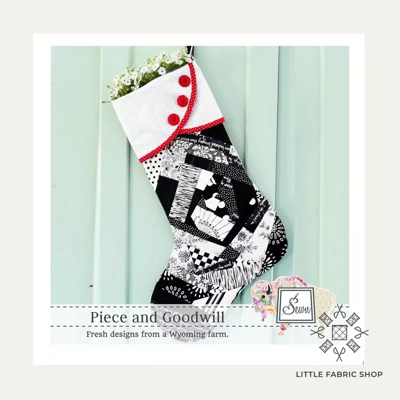 Piece and Goodwill Stocking | Christmas Pattern