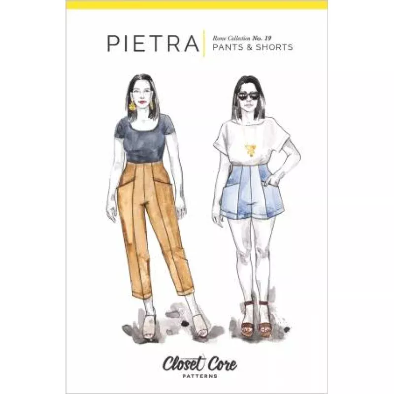 Pietra Pants & Shorts Pattern – sizes 0-20