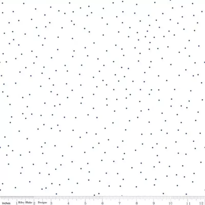 Pin Dot – Quilting Cotton – Denim