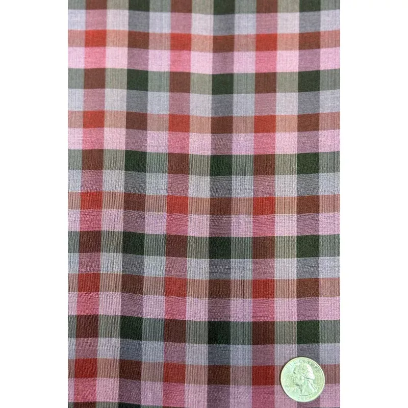 Pink/Black Organza Plaids