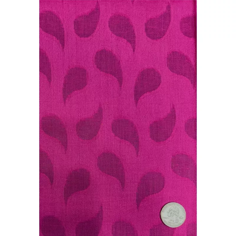 Pink Leaf Pattern Cotton Novelty COT-190-01