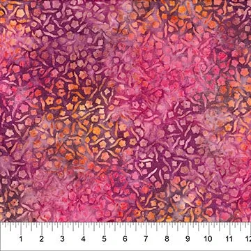 Pink Purple Abstract Flora 83633-27 Cotton 44”/45” Fabric Per Yard
