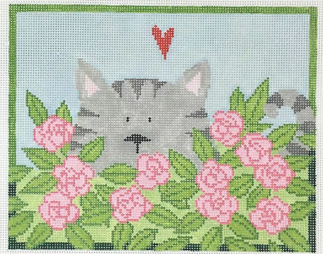 Pippin Studio – Cat in the Flowers