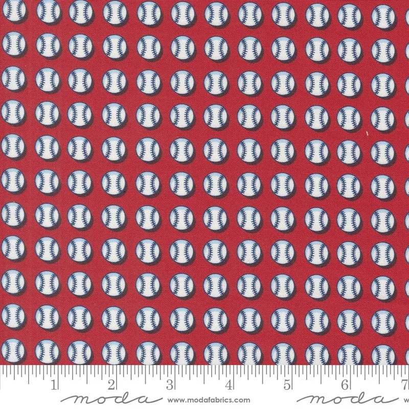 Play Ball Cardinal Fastball Yardage by Moda Fabrics