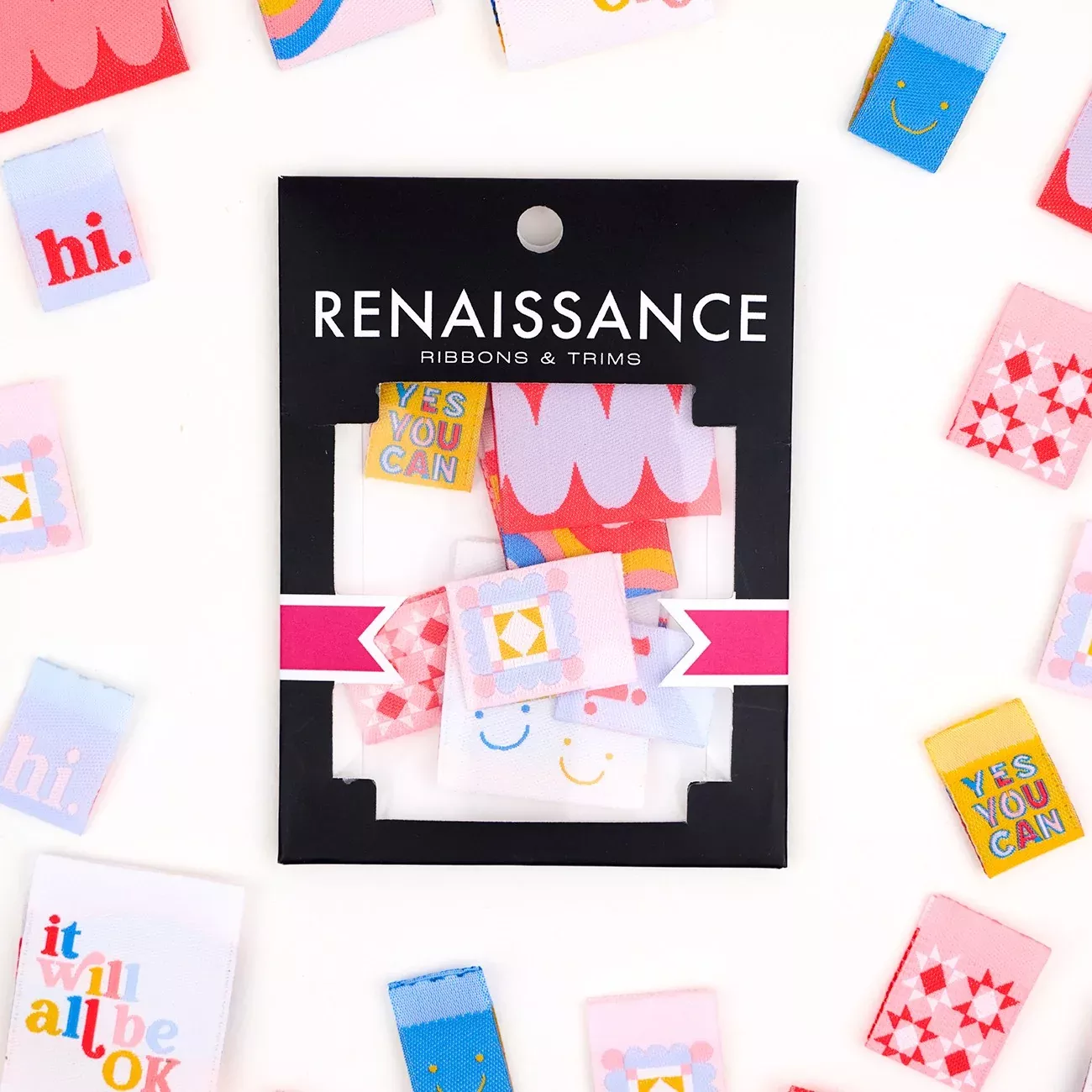 Playful Woven Label Pack