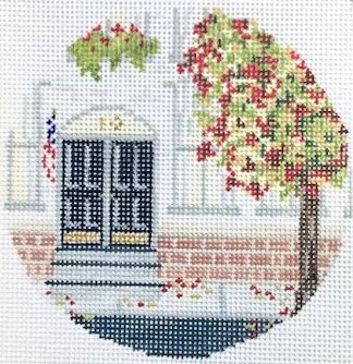 The Plum Stitchery – Brownstone in Autumn Round